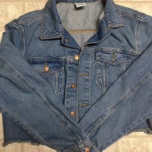 Cropped Pink Victoria’s Secret jean jacket
